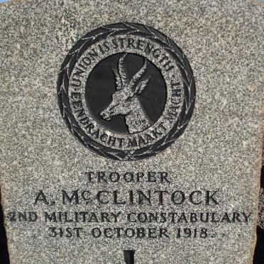 McCLINTOCK A.-1918