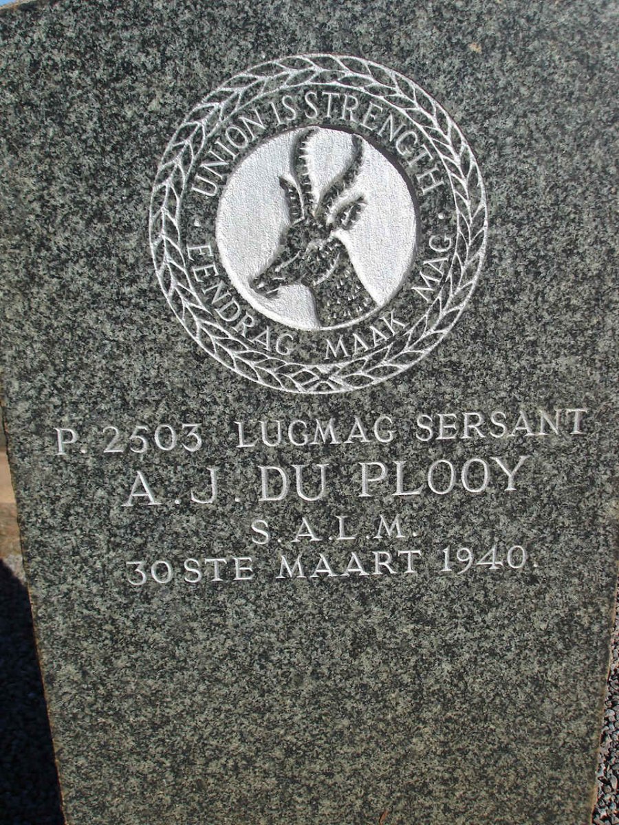 PLOOY A.J. , du -1940