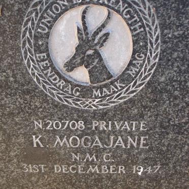 MOGAJANE K. -1947