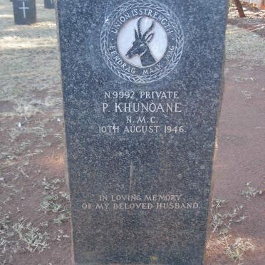KHUNOANE P. -1946