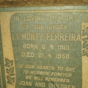 FERREIRA Monty 1921-1958