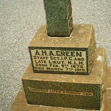 GREEN A.H.A. 1876-1919