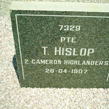 HISLOP T. -1907