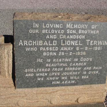 TERWIN Archibald Lionel 1936-1961