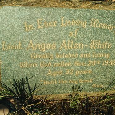 WHITE Angus, Allen -1948