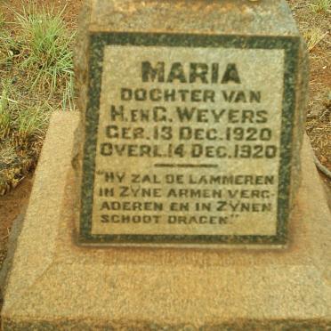WEYERS Maria 1920-1920