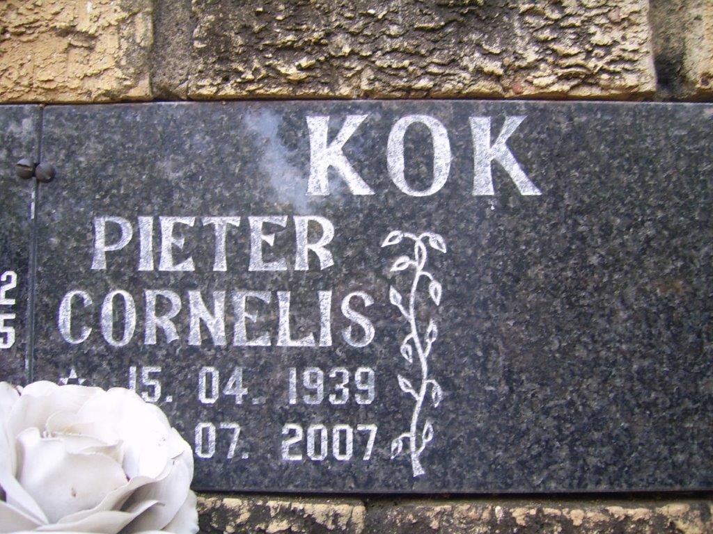 KOK Pieter Cornelis 1939-2007