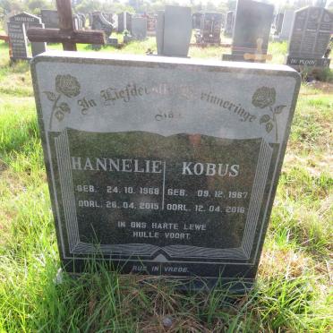 ? Kobus 1967-2016 & Hannelie 1968-2015