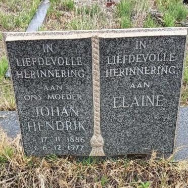 ? Johan Hendrik 1886-1977 :: ? Elaine