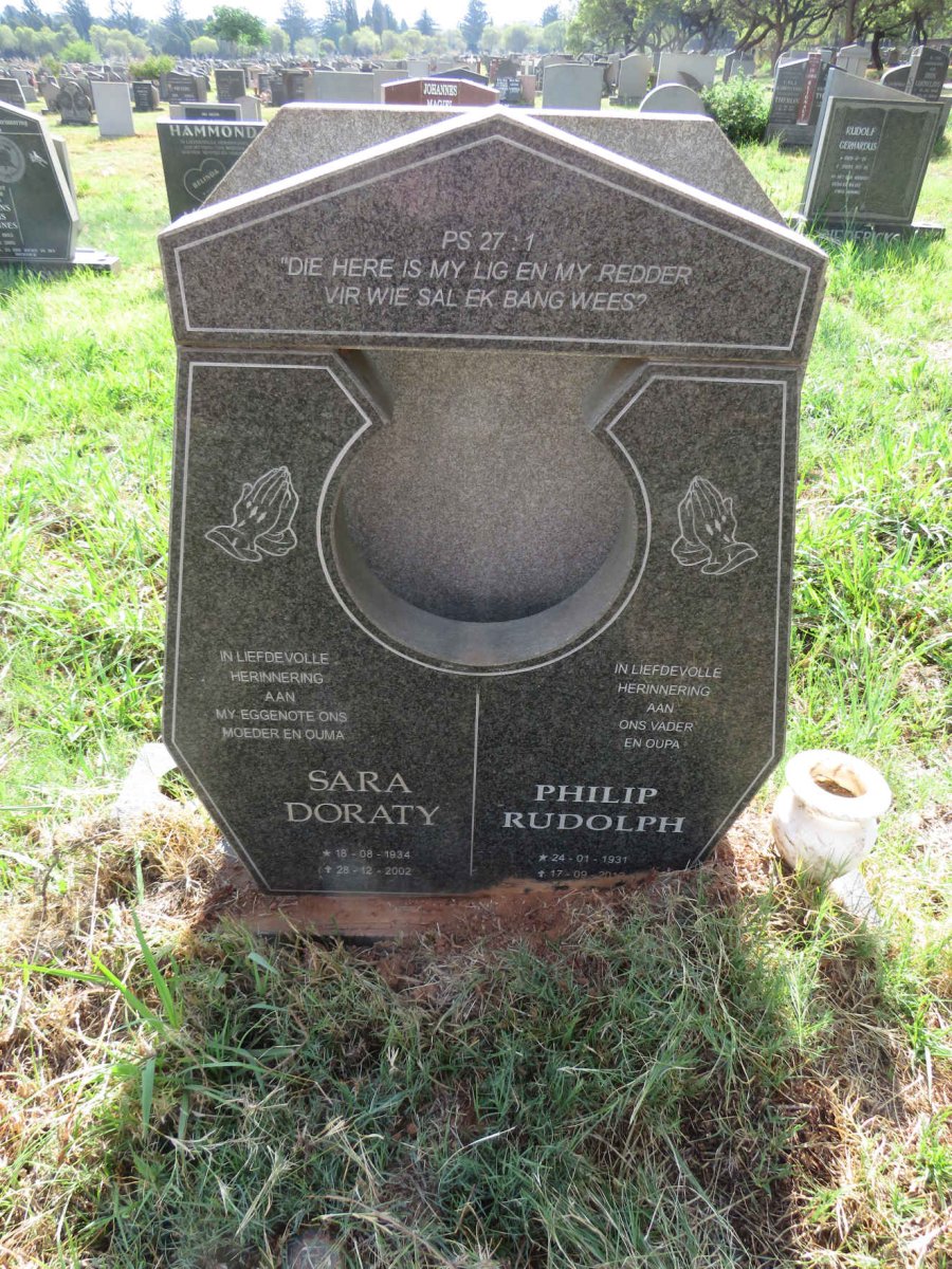 ? Philip Rudolph 1931-201? & Sara Doraty 1934-2002