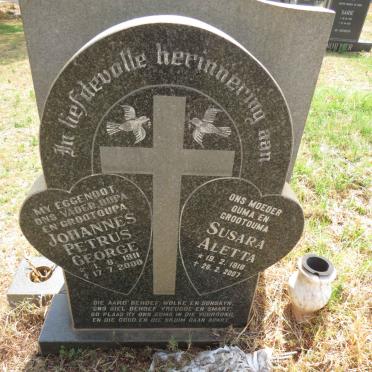? Johannes Petrus George 1911-2000 & Susara Aletta 1916-2007