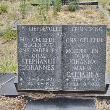 ? Stephanus Johannes 1907-1975 & Johanna Maria Catharina 1909-1987