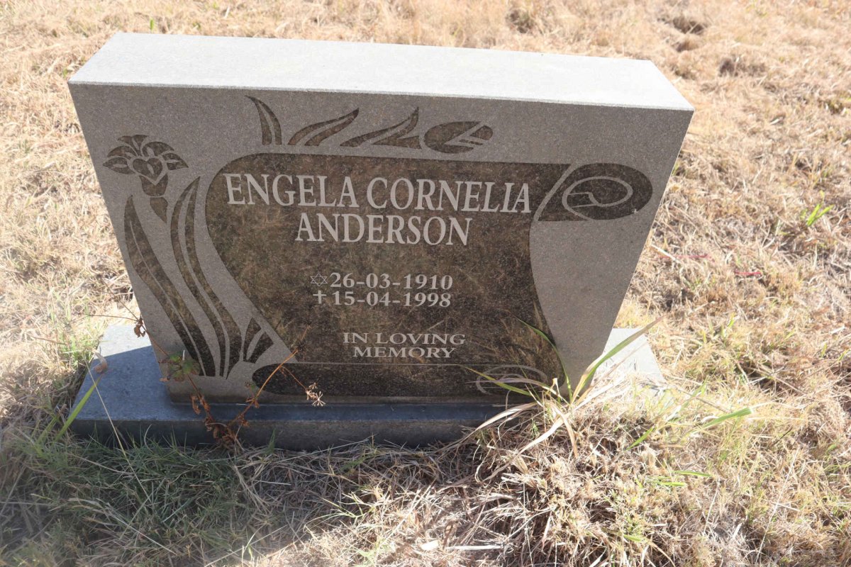 ANDERSON Engela Cornelia 1910-1998