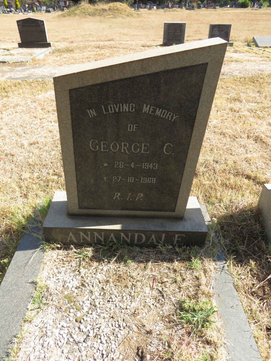 ANNANDALE George C. 1943-1968
