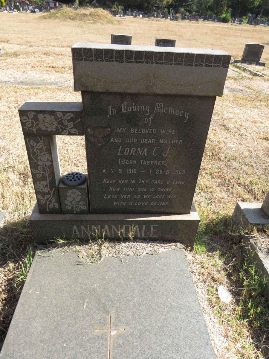 ANNANDALE Lorna C.J. nee TABERER 1918-1965