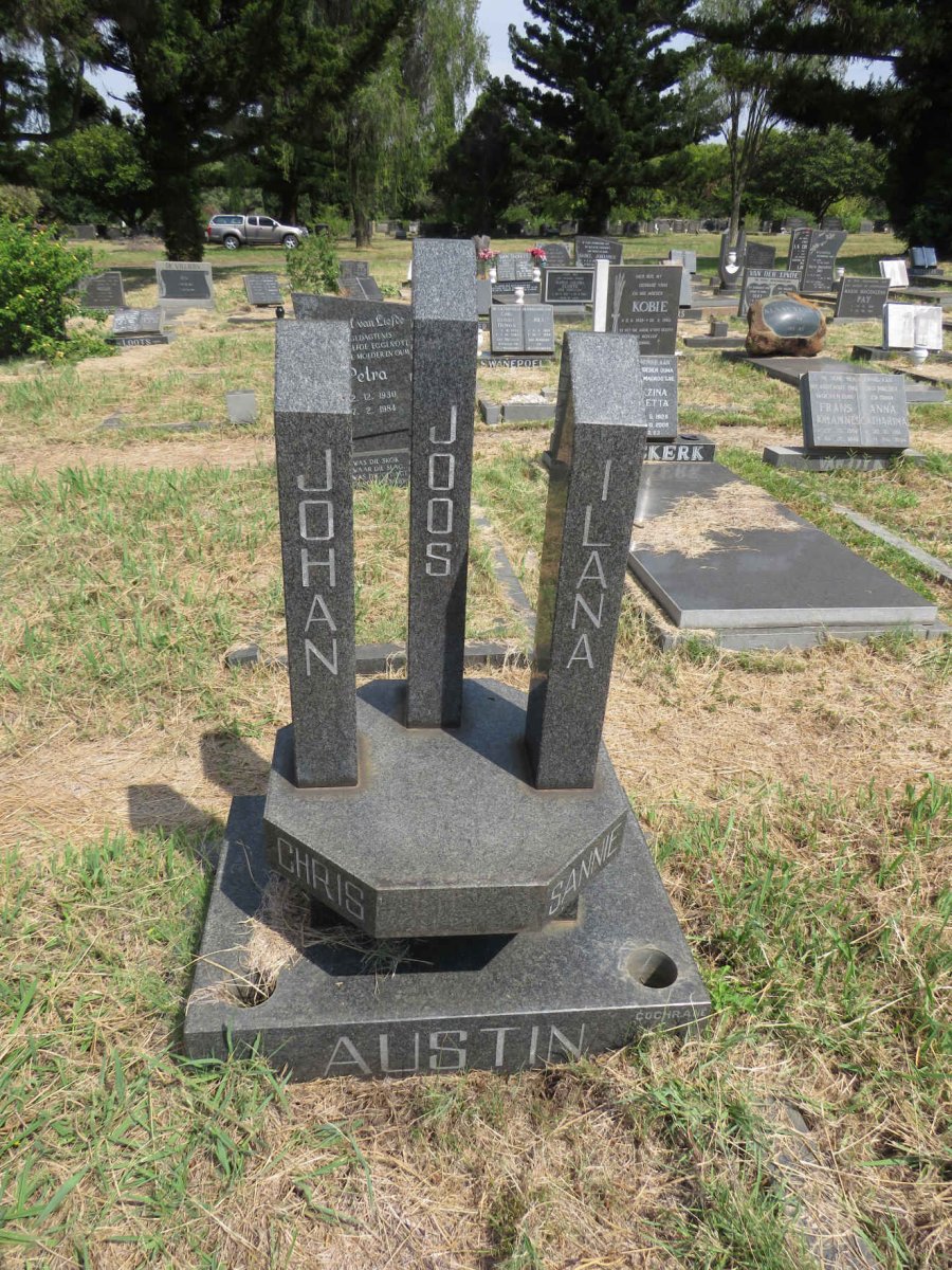 AUSTIN Chris 1929-1984 :: AUSTIN Sannie 1945- :: AUSTIN Johan :: AUSTIN Joos :: AUSTIN Ilana _1
