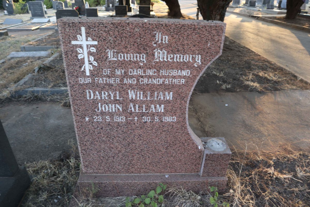 ALLAM Daryl William John 1913-1983