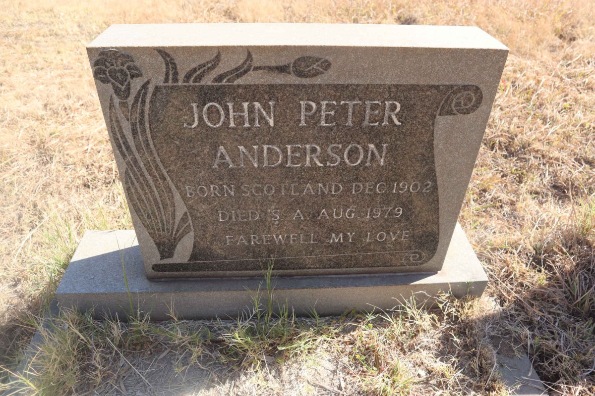 ANDERSON John Peter 1902-1979