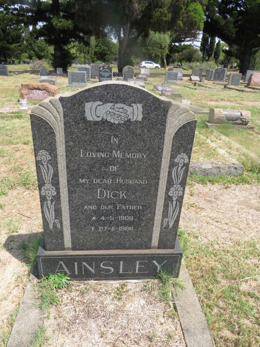AINSLEY Dick 1900-1966 & Hester Elizabeth 1913-1995 _2