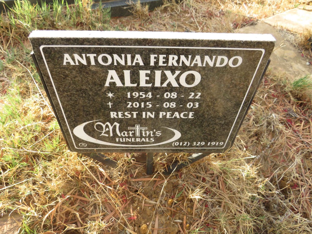 ALEIXO Antonia Fernando 1954-2015