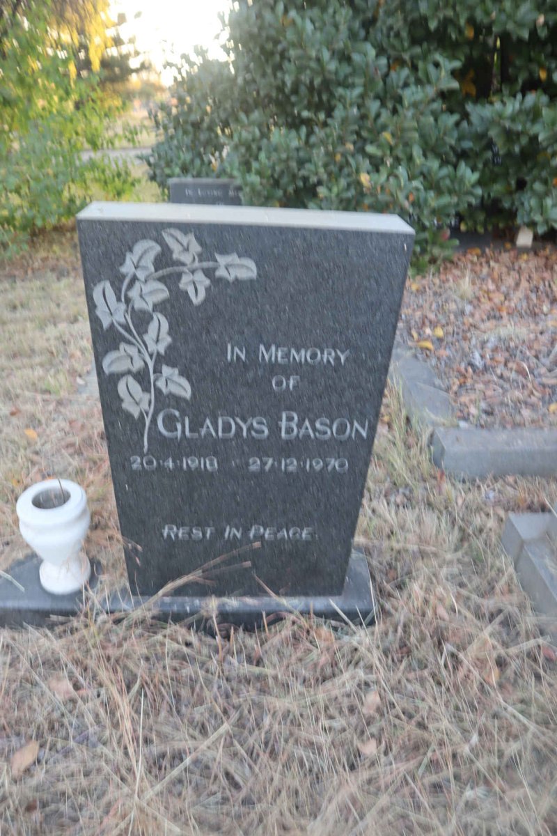 BASON Gladys 1918-1970