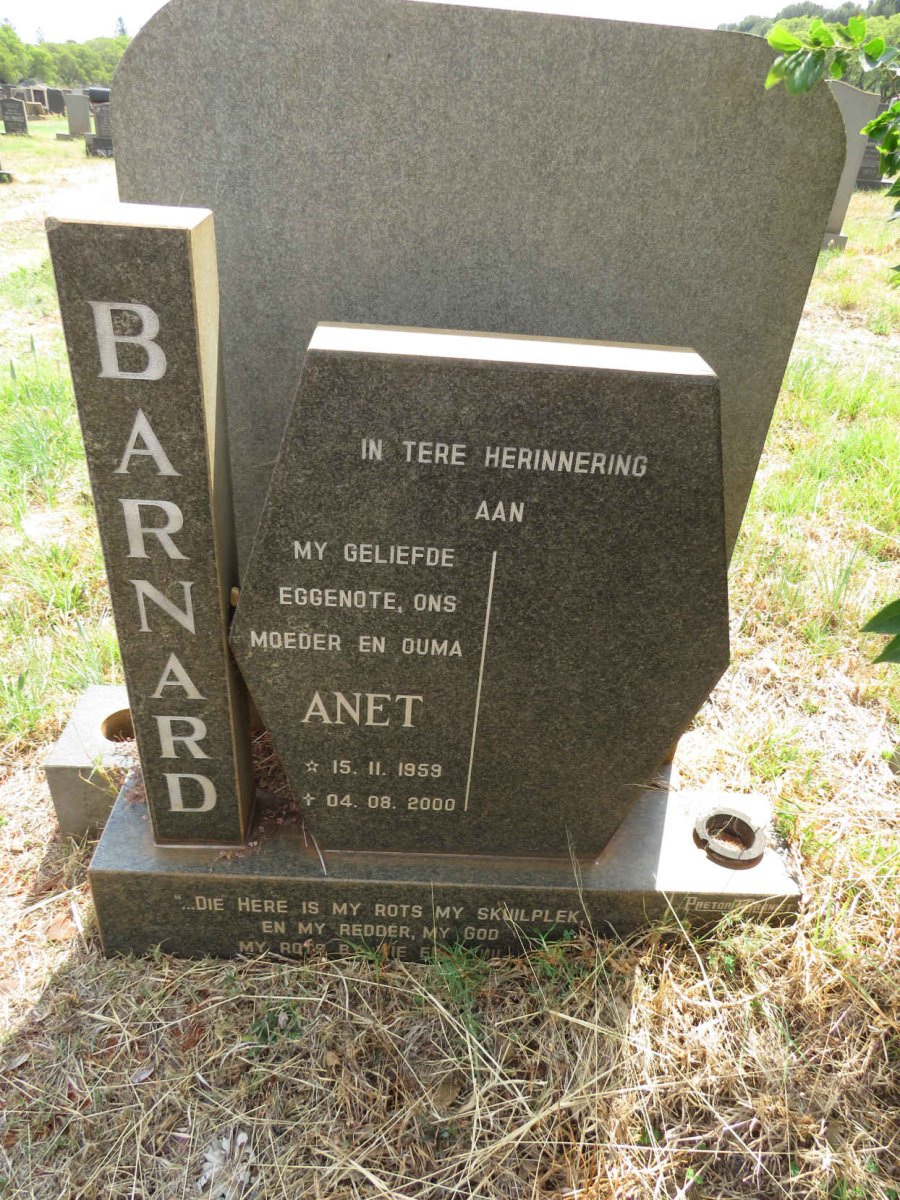 BARNARD Anet 1959-2000