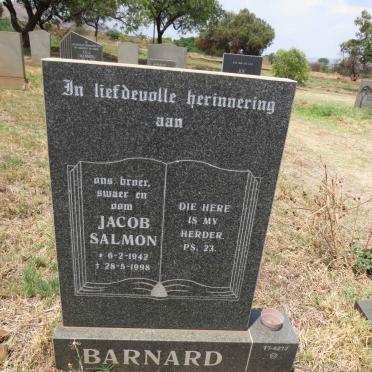 BARNARD Jacob Salmon 1942-1998