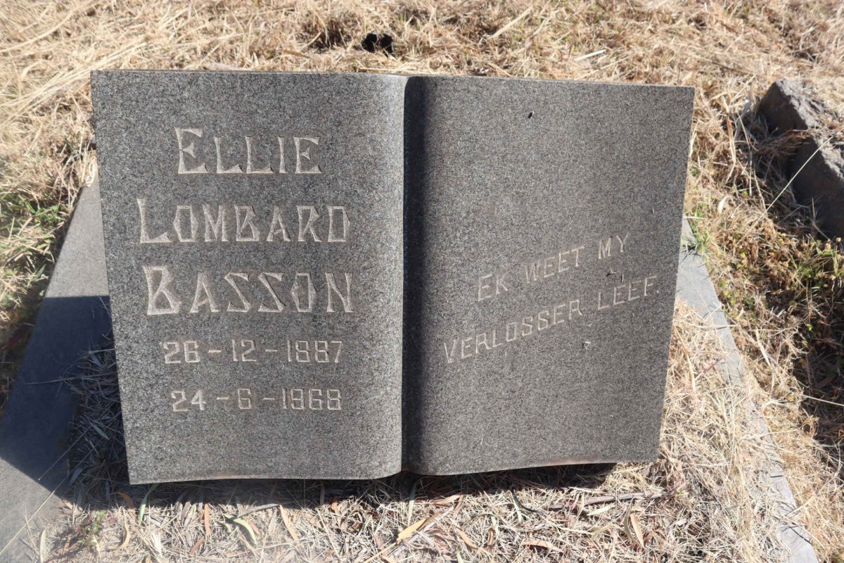 BASSON Ellie nee LOMBARD 1887-1968