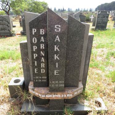 BARNARD Poppie 1939-2021 :: BARNARD Sakkie 1977-2000