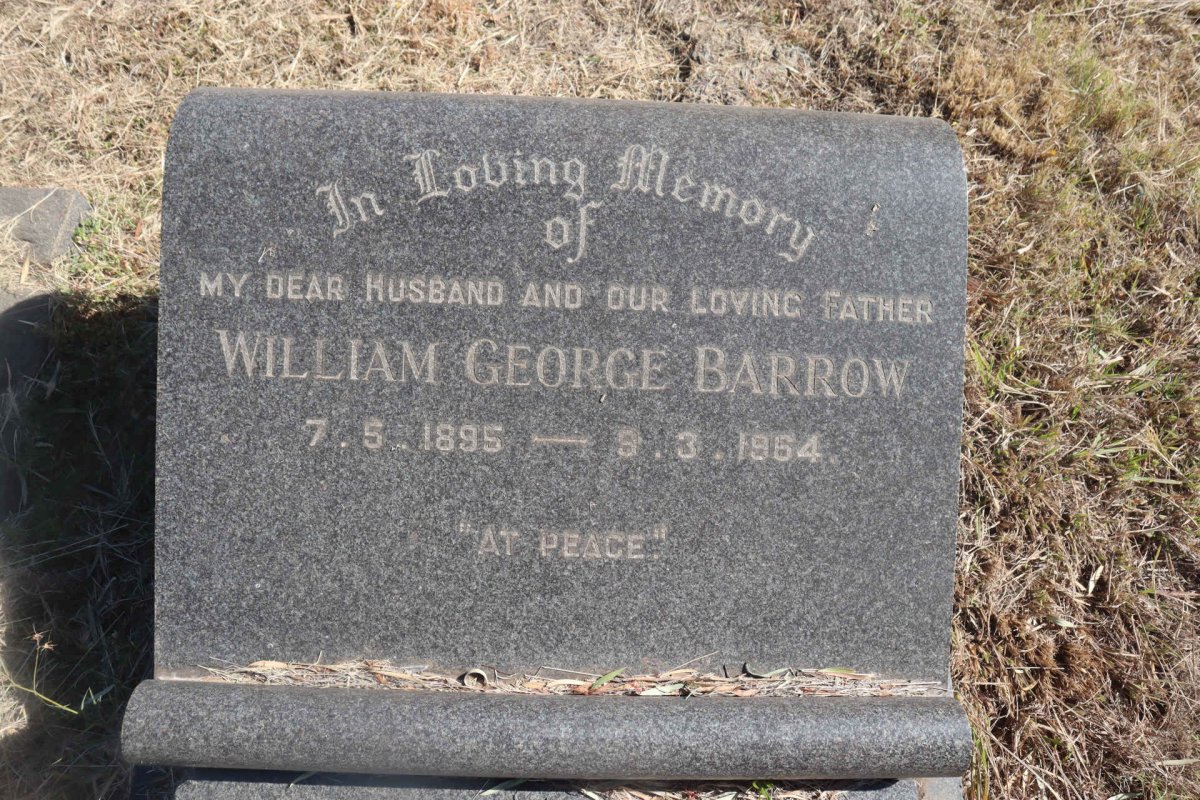 BARROW William George 1895-1964