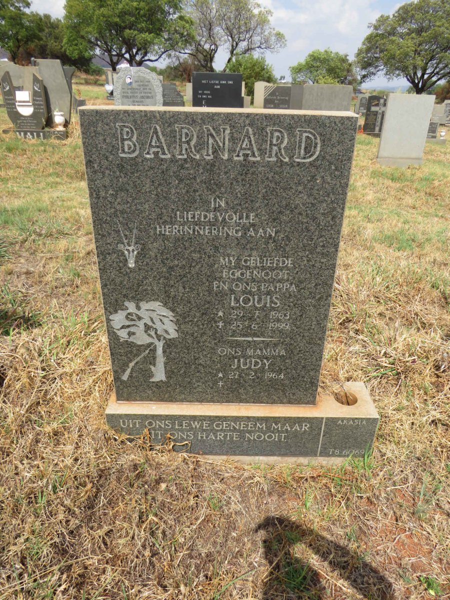 BARNARD Louis 1963-1999 & Judy 1964-