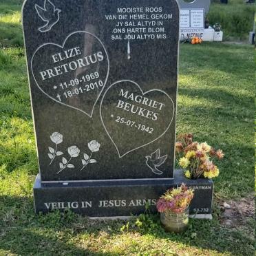 BEUKES Magriet 1942- :: PRETORIUS Elize 1969-2010