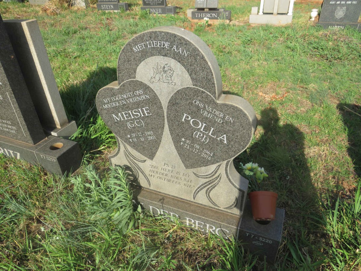 BERG P.J., van der 1964-2016 & G.C. 1965-2003