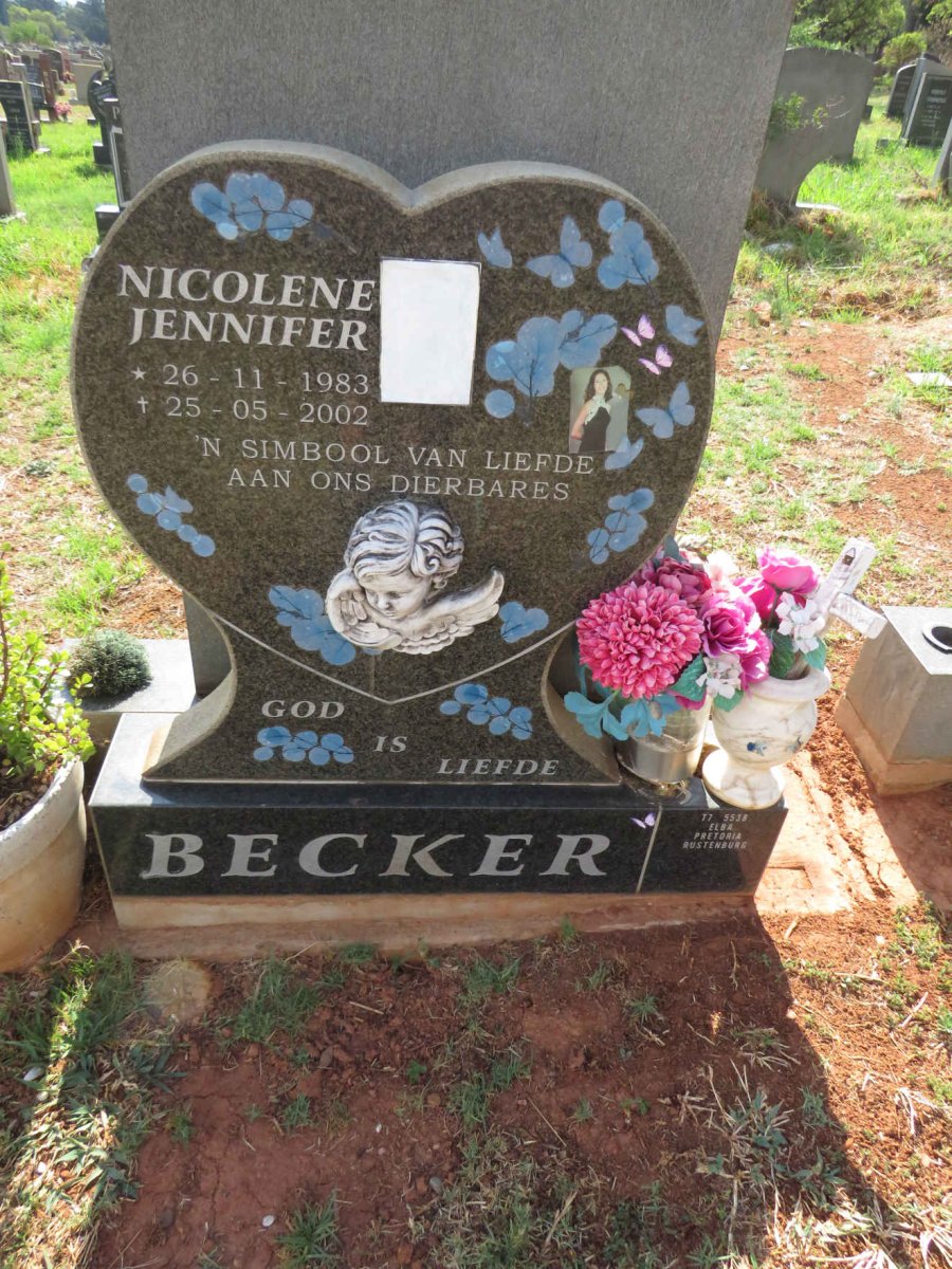 BECKER Nicolene Jennifer 1983-2002