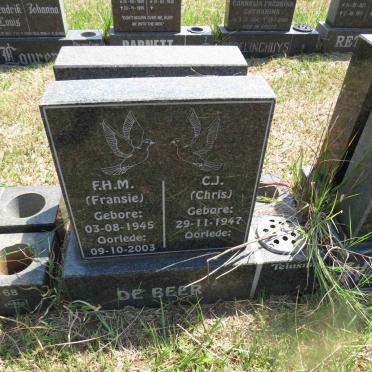 BEER C.J., de 1947- & F.H.M. 1945-2003