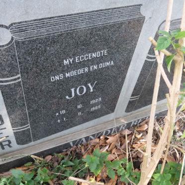 BERG Joy, van der 1929-1985