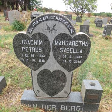 BERG Joachim Petrus, van der 1933-1998 & Margaretha Sybella 1933-2015 :: V.D. BERG Amelia 1958-2008 _1