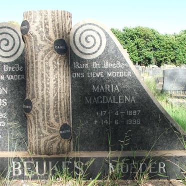 BEUKES Gideon Jacobus 1892-1963 &amp; Maria Magdalena 1897-1996 _2