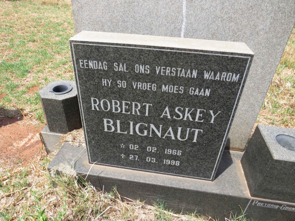 BLIGNAUT Robert Askey 1966-1998
