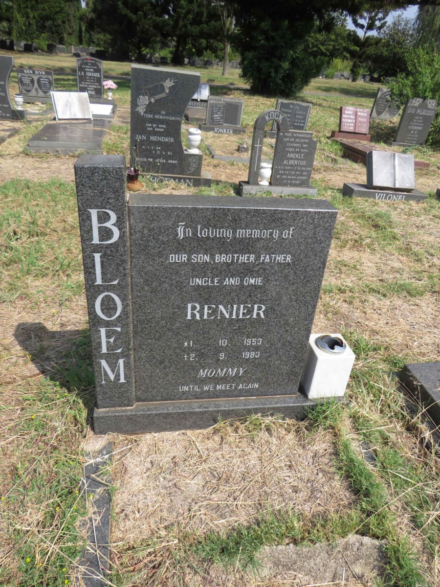 BLOEM Renier 1953-1983