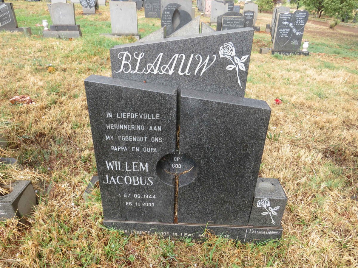 BLAAUW Willem Jacobus 1944-2000