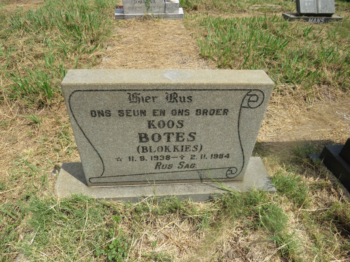 BOTES Koos 1938-1984