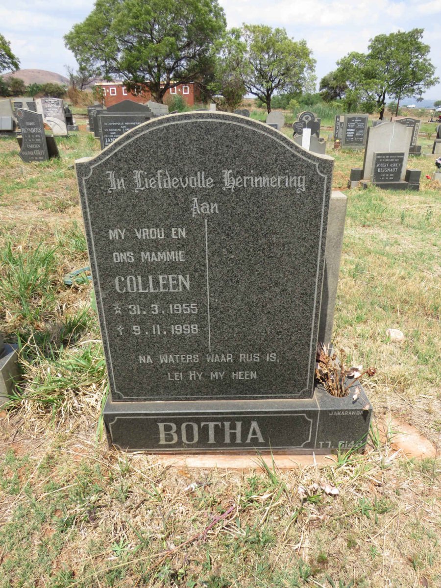 BOTHA Colleen 1955-1998