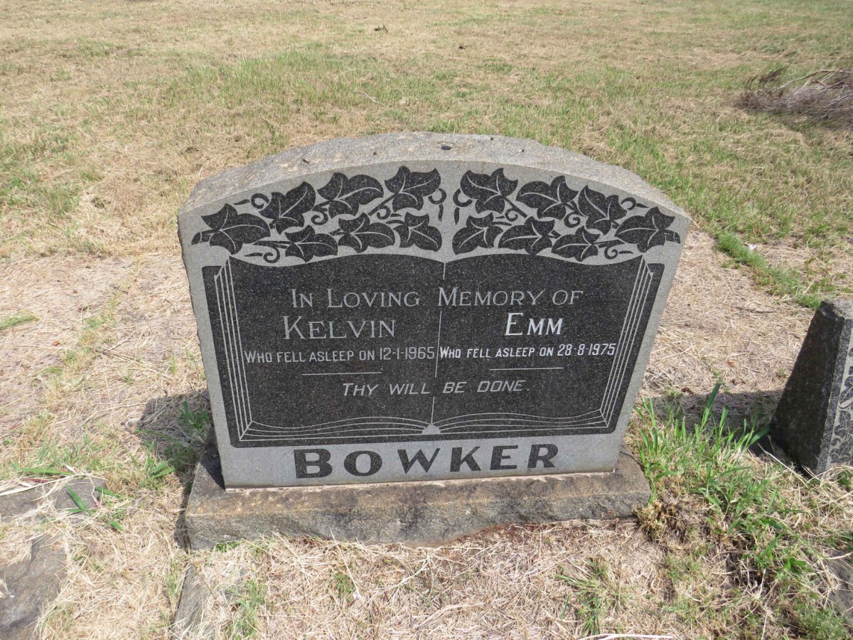 BOWKER Kelvin -1965 & Emm -1975