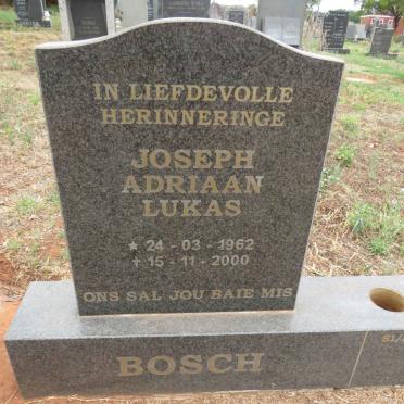 BOSCH Joseph Adriaan Lukas 1962-2000