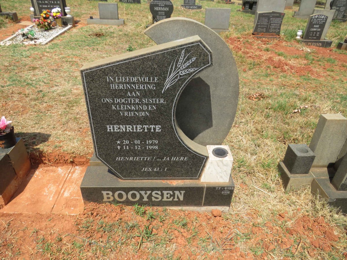 BOOYSEN Henriette 1979-1998