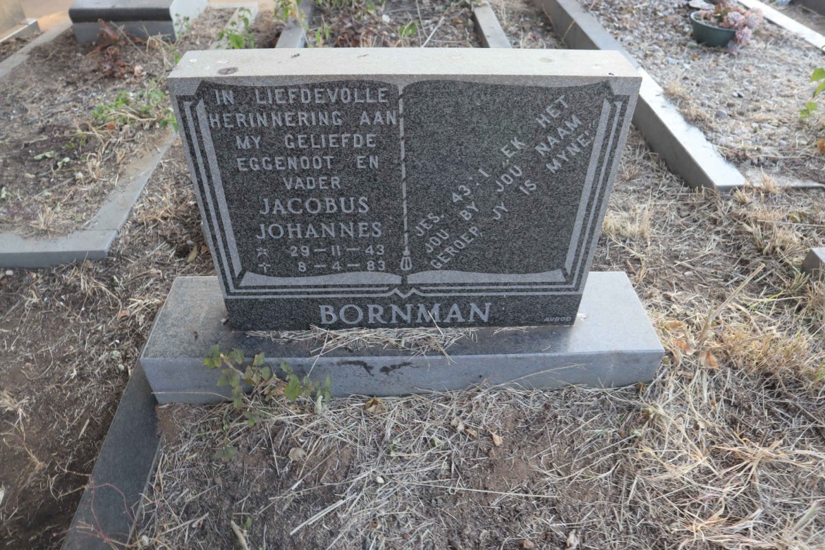 BORNMAN Jacobus Johannes 1943-1983