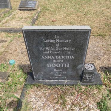 BOOTH Anna Bertha 1925-1965 