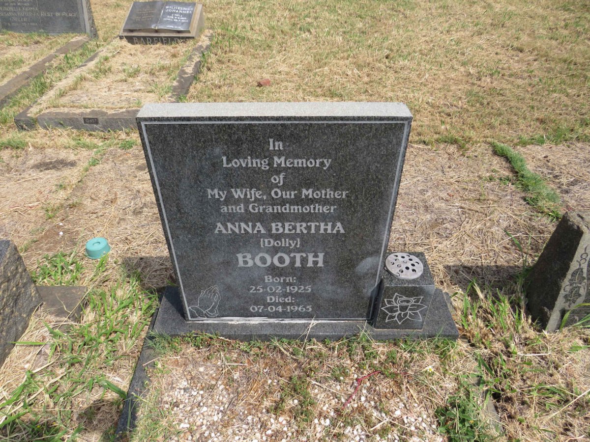 BOOTH Anna Bertha 1925-1965 