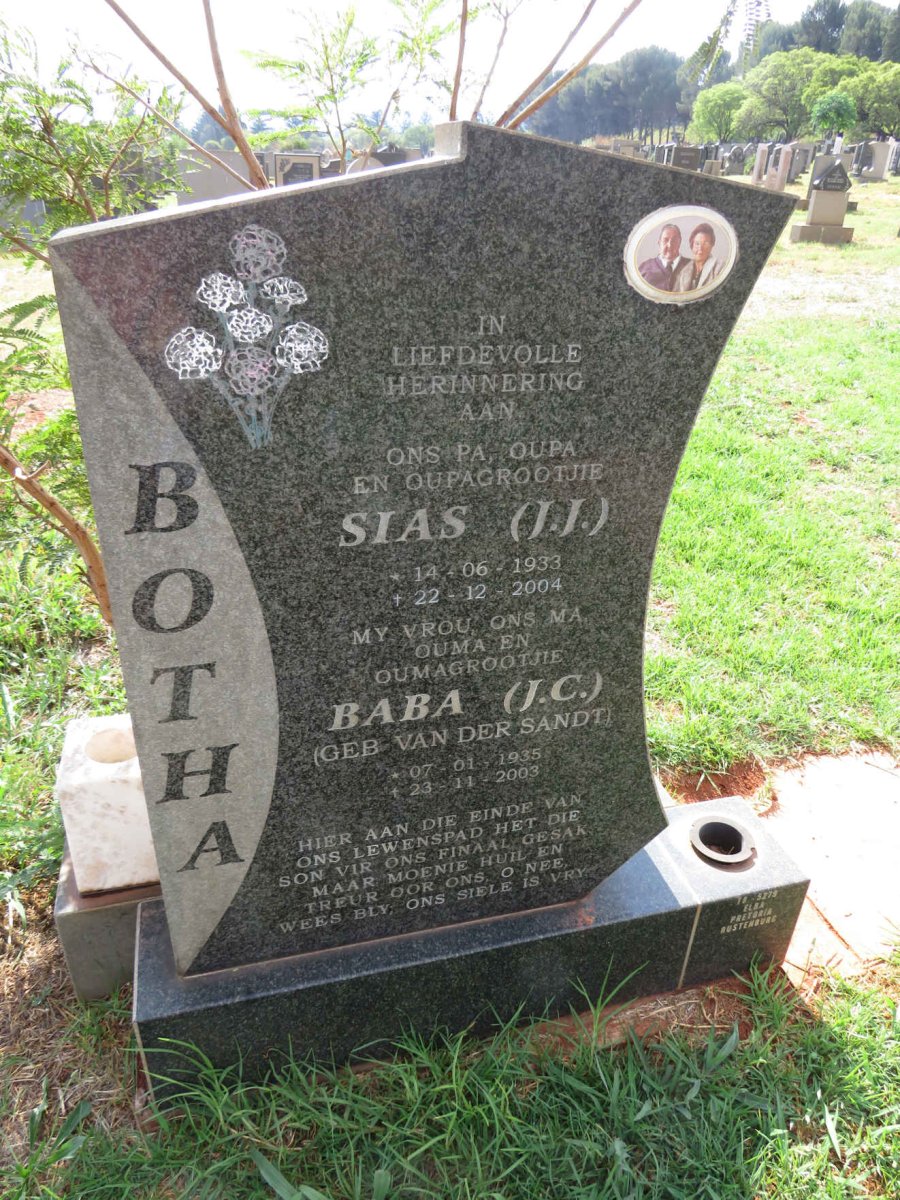 BOTHA  J.J. 1933-2004 & J.C. VAN DER SANDT 1935-2003